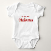 Eerste Kerstmis van baby Romper (Voorkant)