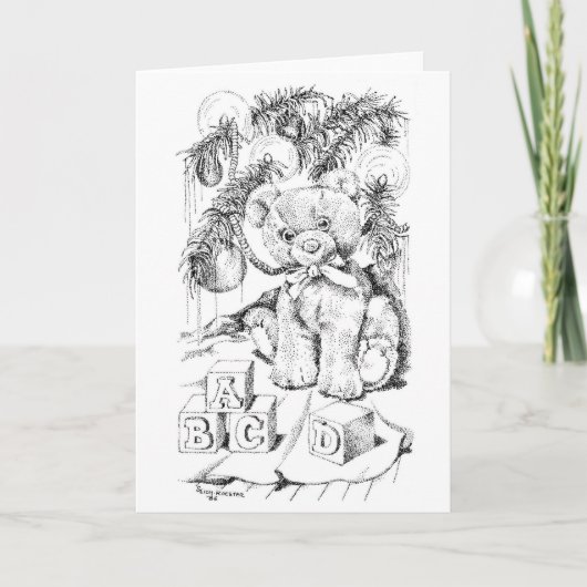 Eerste Kerstmis van babys Feestdagen Kaart (Voorkant)