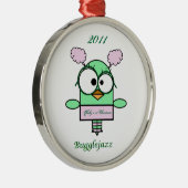 Eerste Kerstmis van Bugglejazz Baby in 2011 Metalen Ornament (Rechts)