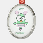 Eerste Kerstmis van Bugglejazz Baby in 2011 Metalen Ornament (Links)