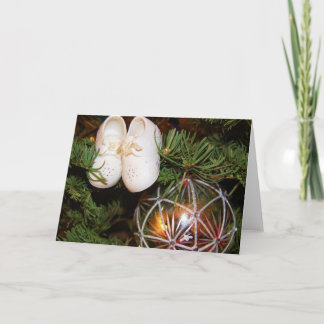 Eerste Kerstmis van de baby Feestdagen Kaart