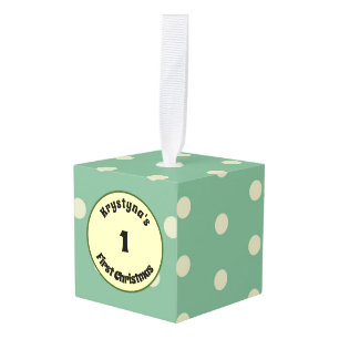 Eerste Kerstmis van de baby met polka stippen aang Decoratie