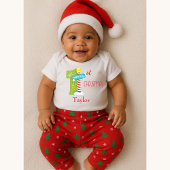 Eerste Kerstmis van de baby Noordpool Thema Romper