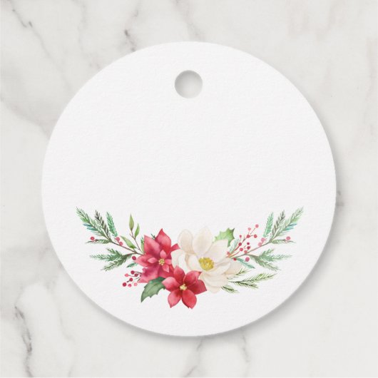 Eerste Kerstmis van de eerste verjaardag Rode wint Bedankjes Labels (Achterkant)