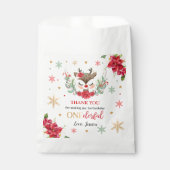 Eerste Kerstmis van de eerste verjaardag Rode wint Bedankzakje (Voorkant)