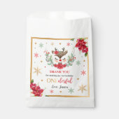 Eerste Kerstmis van de eerste verjaardag Rode wint Bedankzakje (Voorkant)