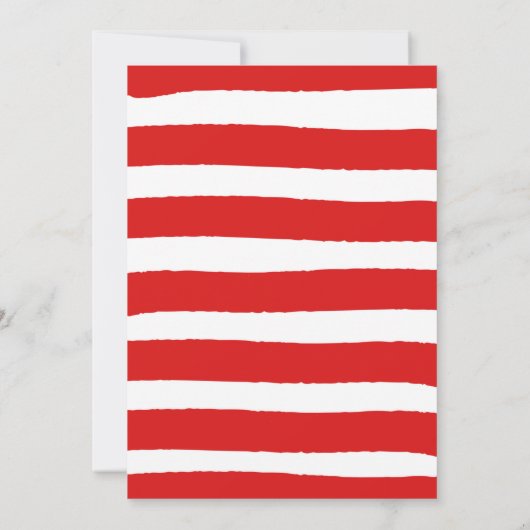 Eerste Kerstmis van de eerste verjaardag Rode wint Kaart (Achterkant)