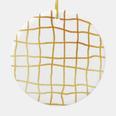 Eerste Kerstmis van de hond - Foto naam & Jaar - W Keramisch Ornament (Achterkant)