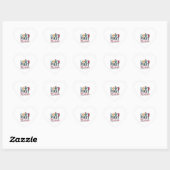 Eerste Kerstmis van de hond Hart Sticker (Vel)