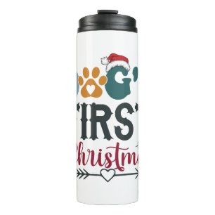 Eerste Kerstmis van de hond Thermosbeker