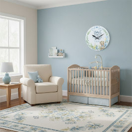 Eerste kerstmis van de kleine jongen met naam en f grote klok