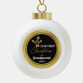 Eerste Kerstmis van grootouder met eigen merk Keramische Bal Ornament