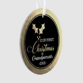 Eerste Kerstmis van Grootouders Ornament (voorkant)