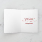 Eerste Kerstmis van het Meisje van het baby - Feestdagen Kaart (Binnen)