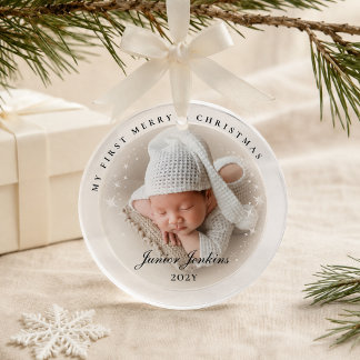 Eerste Kerstmis van nieuwe ouders Persoonlijke bab Ornament