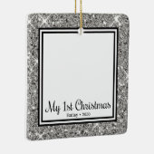 Eerste Kerstmis van Puppy Keramisch Ornament (Rechts)