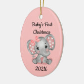 Eerste Kerstmis van Yarly Baby Keramisch Ornament (Links)