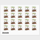 Eerste Kerstmis Vierkante Sticker (Vel)