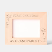 Eerste kerstmis, volledig aanpasbaar gegraveerde lijstjes (Voorkant)