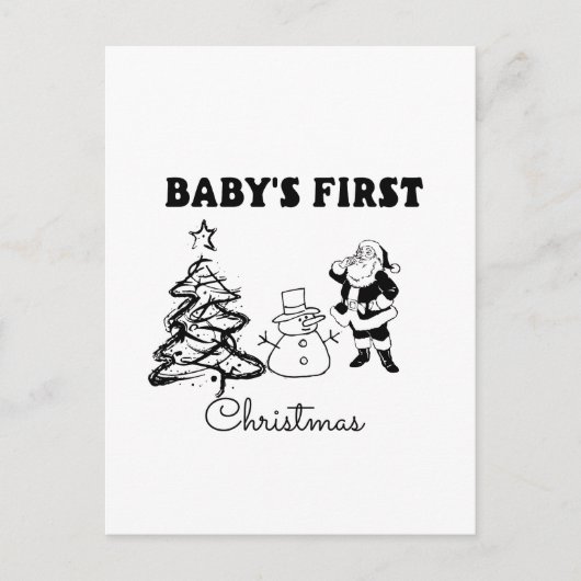 Eerste Kerstmis voor baby Briefkaart (Voorkant)