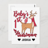 Eerste Kerstmis voor baby Briefkaart (Voorkant / Achterkant)