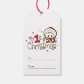 Eerste Kerstmis voor baby Cadeaulabel (Voorkant)