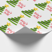 Eerste Kerstmis voor baby Cadeaupapier (Hoek)