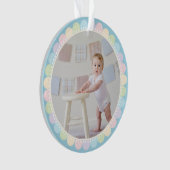 Eerste Kerstmis voor baby | Christening Baptism Fo Ornament (voorkant)