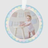 Eerste Kerstmis voor baby | Christening Baptism Fo Ornament (voorkant)