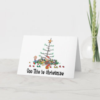 Eerste Kerstmis voor baby Feestdagen Kaart