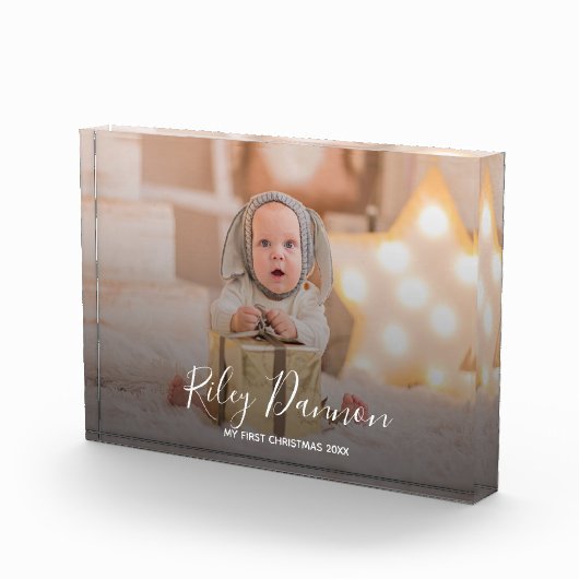 Eerste Kerstmis voor baby Fotoblokken (Rechts)