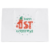 Eerste Kerstmis voor baby Groot Cadeauzakje (Voorkant)