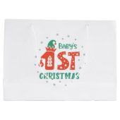 Eerste Kerstmis voor baby Groot Cadeauzakje (Achterkant)