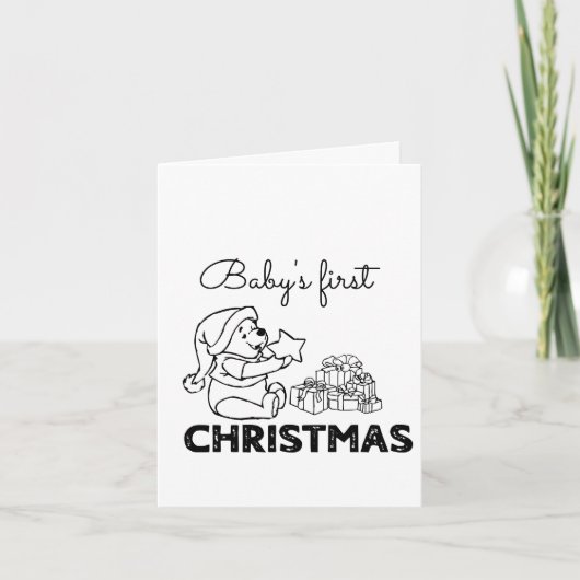 Eerste Kerstmis voor baby Kaart (Voorkant)