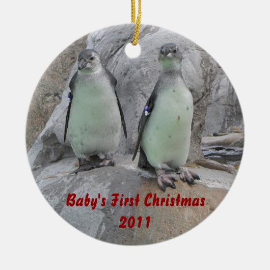 Eerste Kerstmis voor baby Keramisch Ornament (Voorkant)