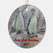 Eerste Kerstmis voor baby Keramisch Ornament (Links)