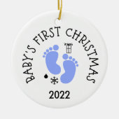 Eerste Kerstmis voor baby Keramisch Ornament (Voorkant)