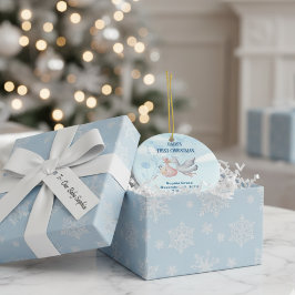 Eerste Kerstmis voor baby Keramisch Ornament