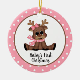 Eerste Kerstmis voor baby Keramisch Ornament