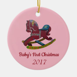 Eerste Kerstmis voor baby Keramisch Ornament