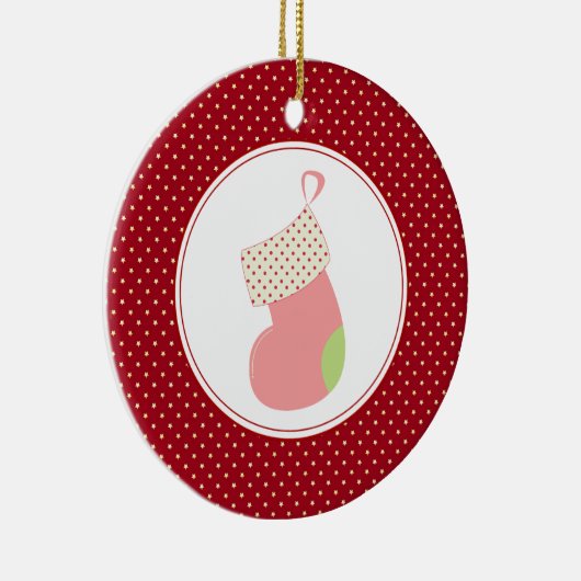 Eerste Kerstmis voor baby | kerstversiering Keramisch Ornament (Rechts)