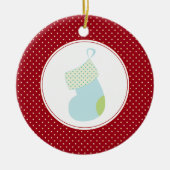 Eerste Kerstmis voor baby | kerstversiering Keramisch Ornament (Voorkant)