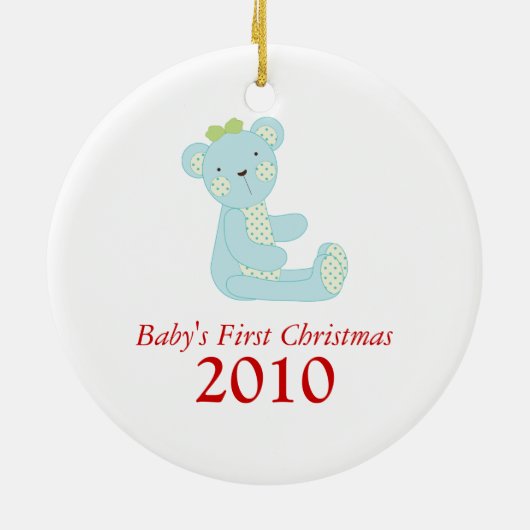 Eerste Kerstmis voor baby | kerstversiering Keramisch Ornament (Achterkant)