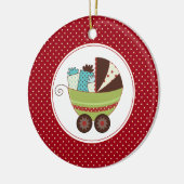 Eerste Kerstmis voor baby | kerstversiering Keramisch Ornament (Links)