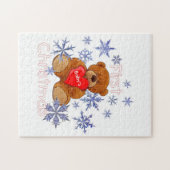 Eerste Kerstmis voor baby Legpuzzel (Horizontaal)
