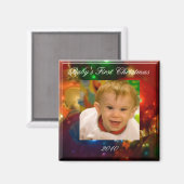 Eerste Kerstmis voor baby Magneet (Voorkant / Achterkant)