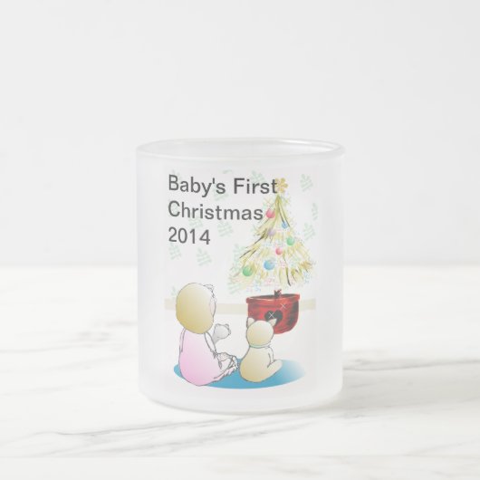 Eerste Kerstmis voor baby Matglas Koffiemok (Center)