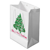 Eerste Kerstmis voor baby Medium Cadeauzakje (Voorkant Gekanteld)