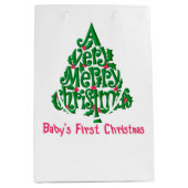 Eerste Kerstmis voor baby Medium Cadeauzakje (Voorkant)