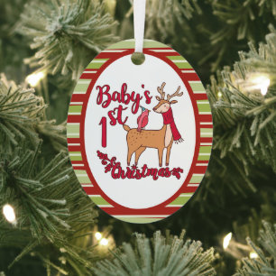 Eerste Kerstmis voor baby Metalen Ornament